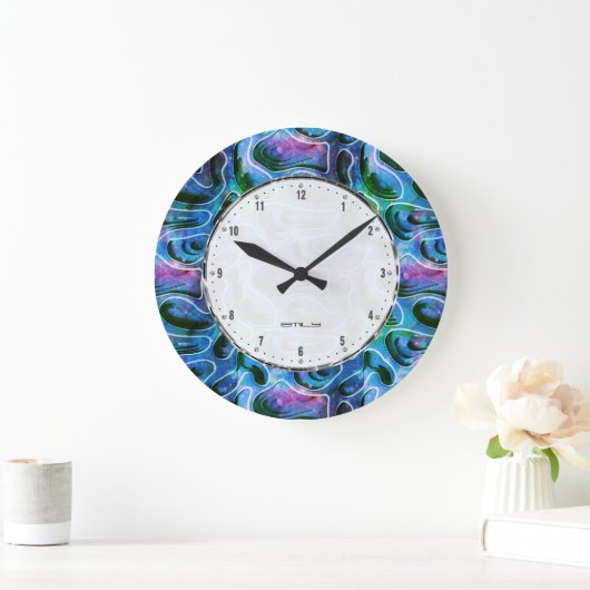 Abstract 3D-achtergrondpatroon Grote Klok (Huis)