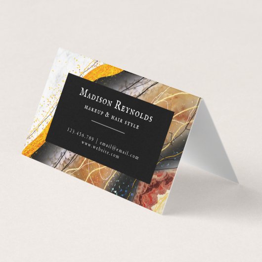 Abstract 3D Deep Marble Visitekaartje (Achterkant)