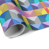 Abstract 3D driehoek patroon Cadeaupapier (Rol Hoek)