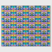 Abstract 3D driehoek patroon Cadeaupapier (Vlak)