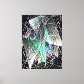 Abstract 3d Geometric Art Pattern Canvas Afdruk (Voorkant)