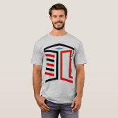 Abstract 3d Geometric Cube Design  T-shirt (Voorkant volledig)
