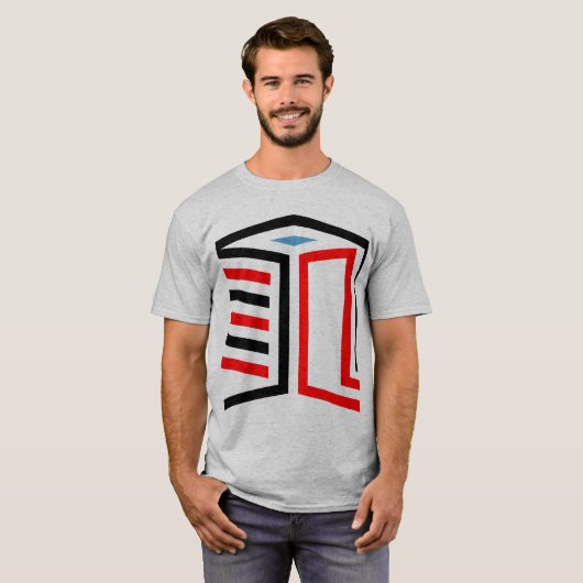 Abstract 3d Geometric Cube Design  T-shirt (Voorkant volledig)