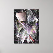 Abstract 3d Geometric Pattern Canvas Afdruk (Voorkant)