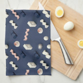 Abstract 3D geometric shapes Theedoek (Quarter Fold)