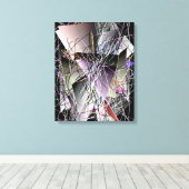Abstract 3D geometrisch patroon  Canvas Afdruk (Insitu (Houten vloer))