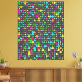 Abstract 3D geometrisch patroon Canvas Afdruk (Insitu (Woonkamer))