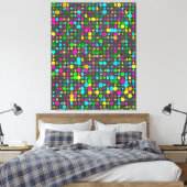 Abstract 3D geometrisch patroon Canvas Afdruk (Insitu (Slaapkamer))
