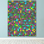 Abstract 3D geometrisch patroon Canvas Afdruk (Insitu (Houten vloer))