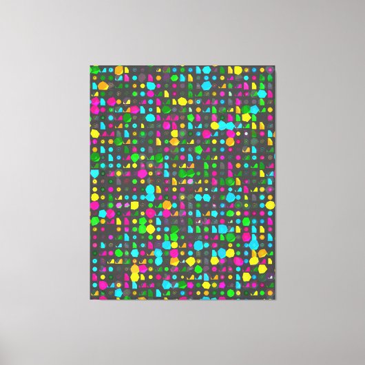 Abstract 3D geometrisch patroon Canvas Afdruk (Voorkant)