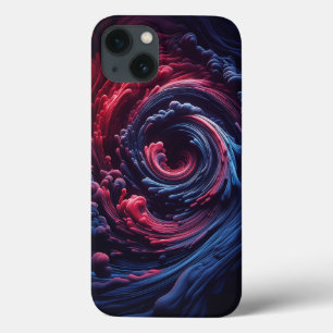 Abstract 3D Vloeistofwerveling Hoesje - Diep Magen