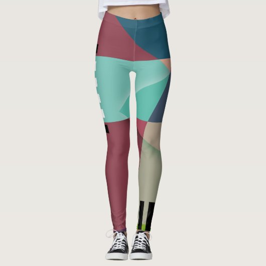 Abstract #410 leggings (Voorkant)
