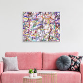 Abstract 432 van Kristalin Davis Canvas Afdruk (Insitu (Woonkamer))
