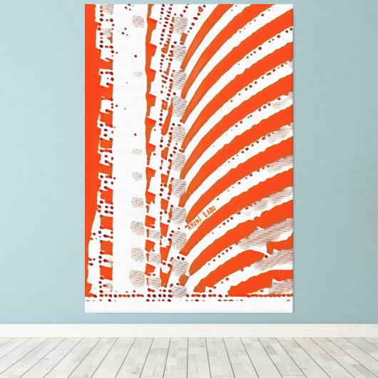 Abstract 48 - Gestapelde economische acryl textuur Canvas Afdruk (Insitu (Houten vloer))