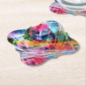 ABSTRACT 4 KARTONNEN ONDERZETTERS (Gekanteld)