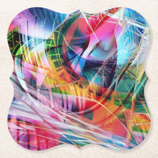 ABSTRACT 4 KARTONNEN ONDERZETTERS (Voorkant)