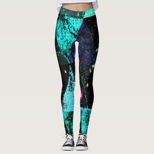 Abstract #509 leggings (Voorkant)