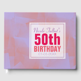 Abstract 50e Birthday-gastenboek Gastenboek