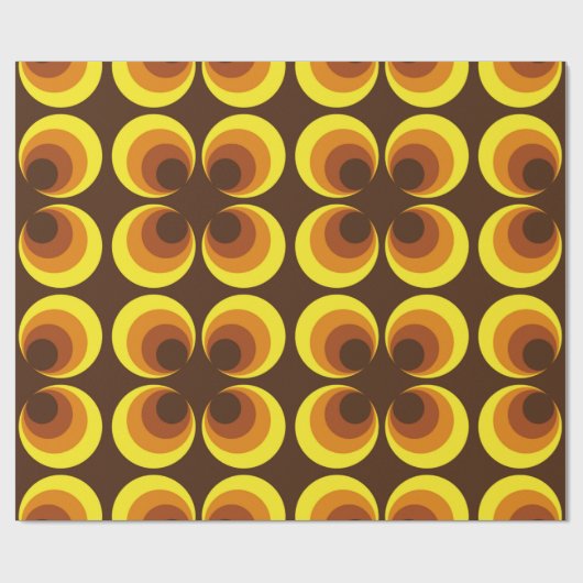 Abstract. 60s kleurrijk naadloos patroon, retro-st cadeaupapier (Vlak)