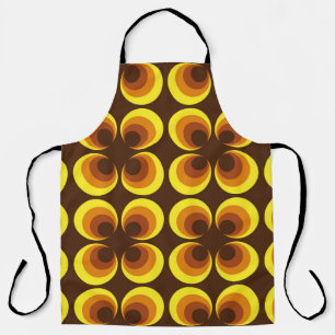 Abstract. 60s kleurrijk naadloos patroon, retro-st schort