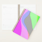 Abstract 703 - Retro Groovy Roze En Groen Planner (Display)