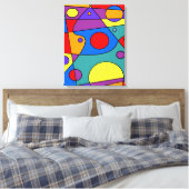 Abstract #71 canvas afdruk (Insitu (Slaapkamer))