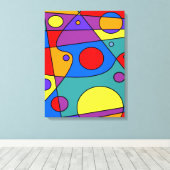 Abstract #71 canvas afdruk (Insitu (Houten vloer))