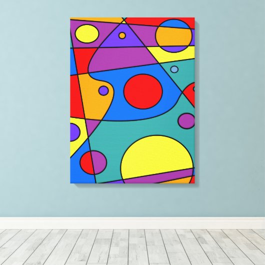 Abstract #71 canvas afdruk (Insitu (Houten vloer))