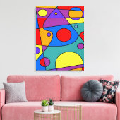 Abstract #71 canvas afdruk (Insitu (Woonkamer))