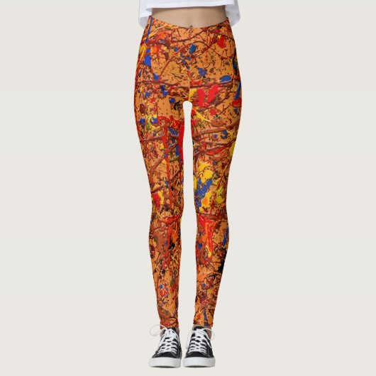 Abstract #725 leggings (Voorkant)