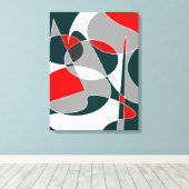 Abstract #76 canvas afdruk (Insitu (Houten vloer))