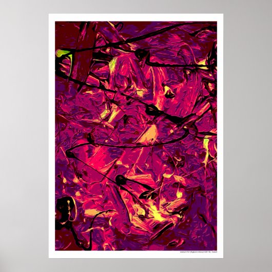 Abstract #787 Alighieri's Inferno Poster (Voorkant)