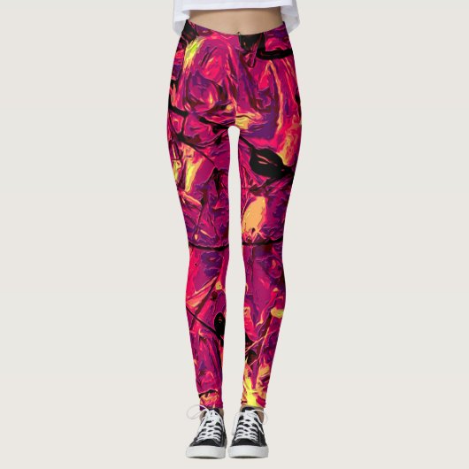 Abstract #787 leggings (Voorkant)