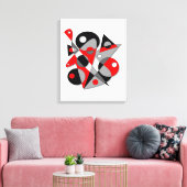 Abstract #81 canvas afdruk (Insitu (Woonkamer))