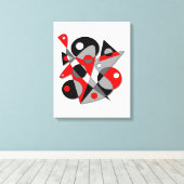 Abstract #81 canvas afdruk (Insitu (Houten vloer))