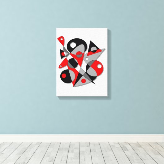 Abstract #81 canvas afdruk (Insitu (Houten vloer))