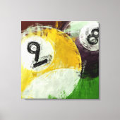 Abstract 8 en 9 Ball Canvas Afdruk (Voorkant)