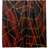 Abstract #940 Rood Douchegordijn (Voorkant)