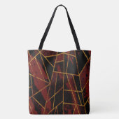 Abstract #940 Rood Tote Bag (Achterkant)