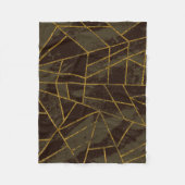 Abstract #941 Brown Fleece Deken (Voorkant)