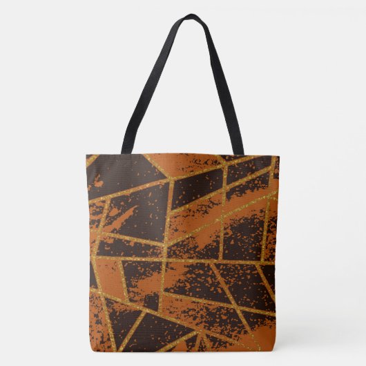 Abstract #944 Brown Tote Bag (Voorkant)