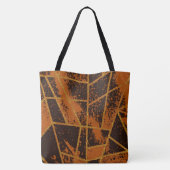 Abstract #944 Brown Tote Bag (Achterkant)