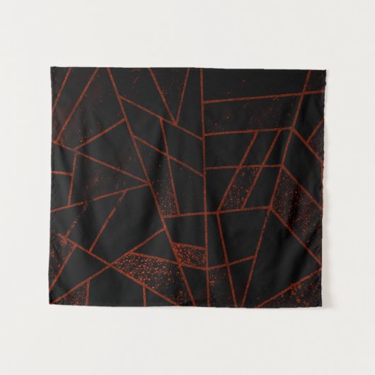 Abstract #948 Red Small Wandkleed (Voorkant (horizontaal))