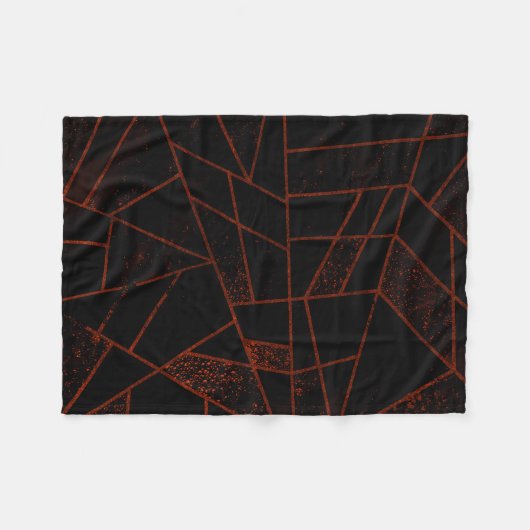 Abstract #948 Rood Fleece Deken (Voorkant (Horizontaal))