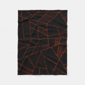 Abstract #948 Rood Fleece Deken (Voorkant)