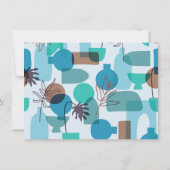 Abstract | Aankondiging blauwe foto-Afstuderen (Achterkant)