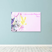 ABSTRACT aanmeldbord STAR Bat Mitzvah Canvas Afdruk (Insitu (Houten vloer))