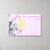 ABSTRACT aanmeldbord STAR Bat Mitzvah Canvas Afdruk (Voorkant)
