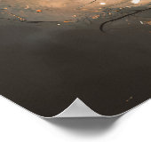 Abstract aantrekkelijke glanzende horror poster (Hoek)