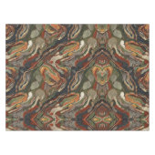 Abstract Aardetone Wervelpatroon Tafelkleed (Voorkant (Horizontaal))